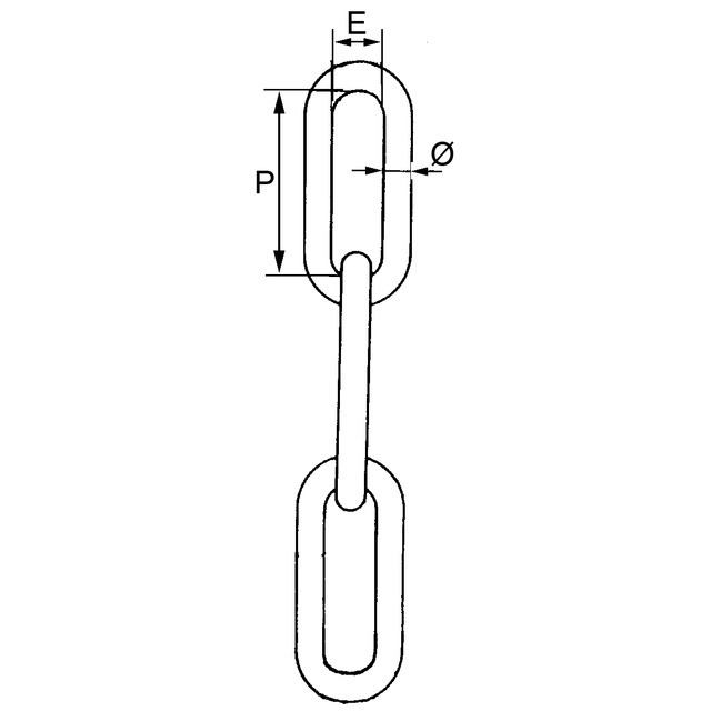 Chaine Inox Diametre 6MM Boite 25M référence fournisseur 1870032